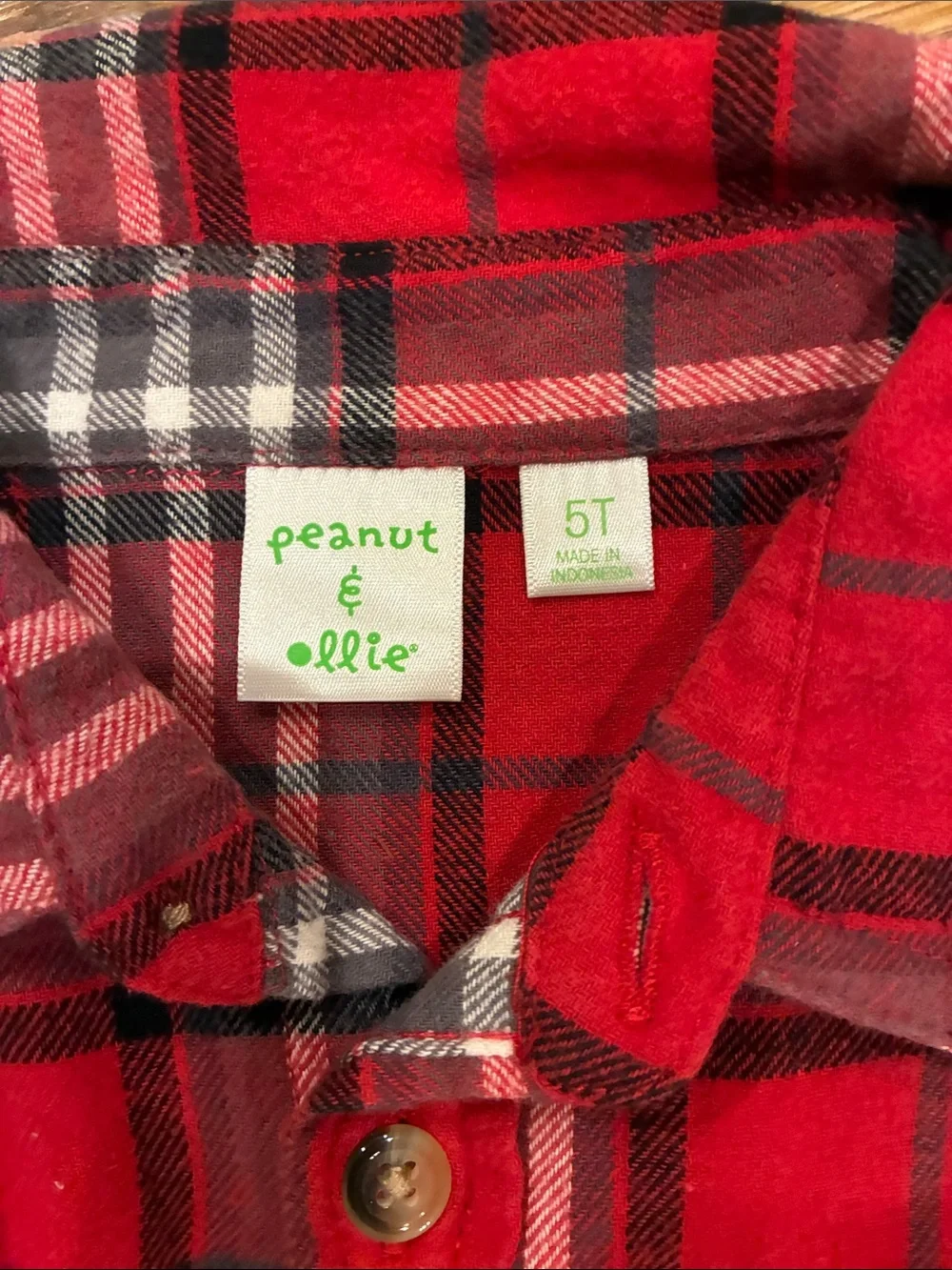 Kids Slim Straight Jeans Matching Set - Dark Blue with Red Flannel Shirt